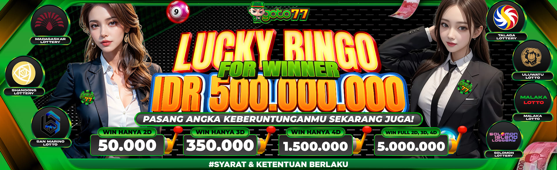 LUCKY BINGO X GOTO77