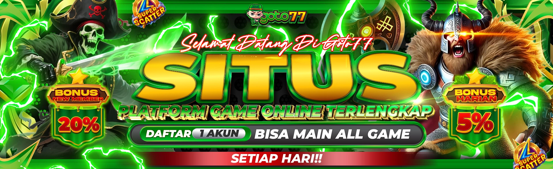 GOTO77 PLATFORM GAME ONLINE TERLENGKAP