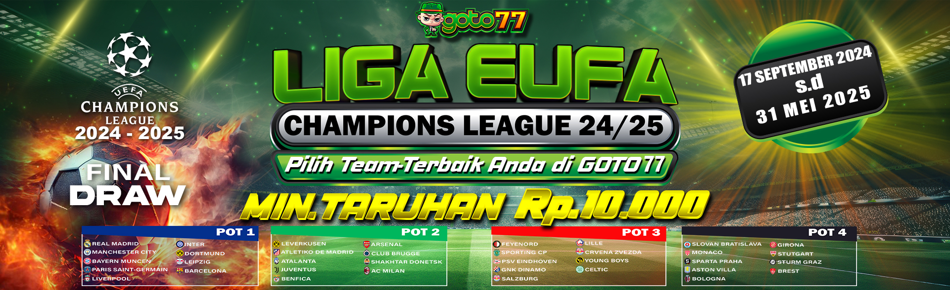 GOTO77 SITUS SBOBET TERBAIK