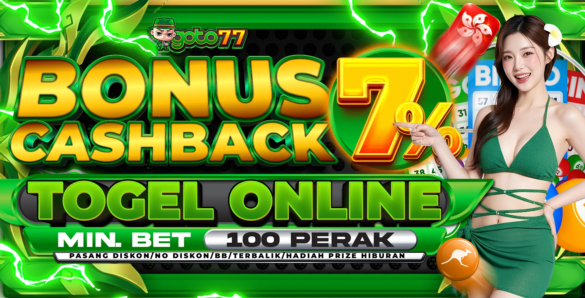 CASHBACK TOTO 7%